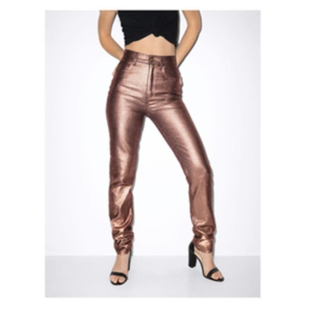 American Apparel High Waist Jeans Rose Gold Size 29